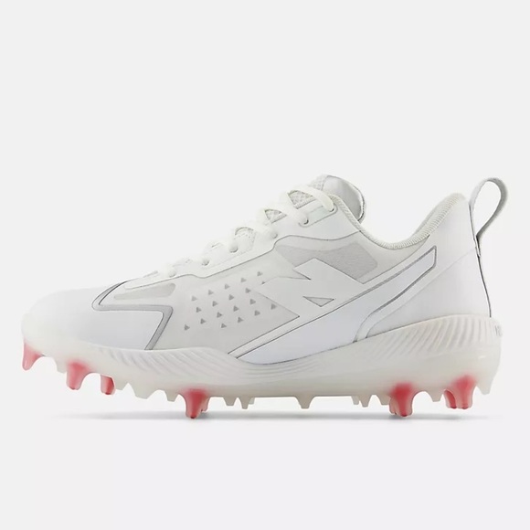New Balance White Silver FuelCell Romero Duo Comp Softball‎ Cleats - Picture 3 of 12